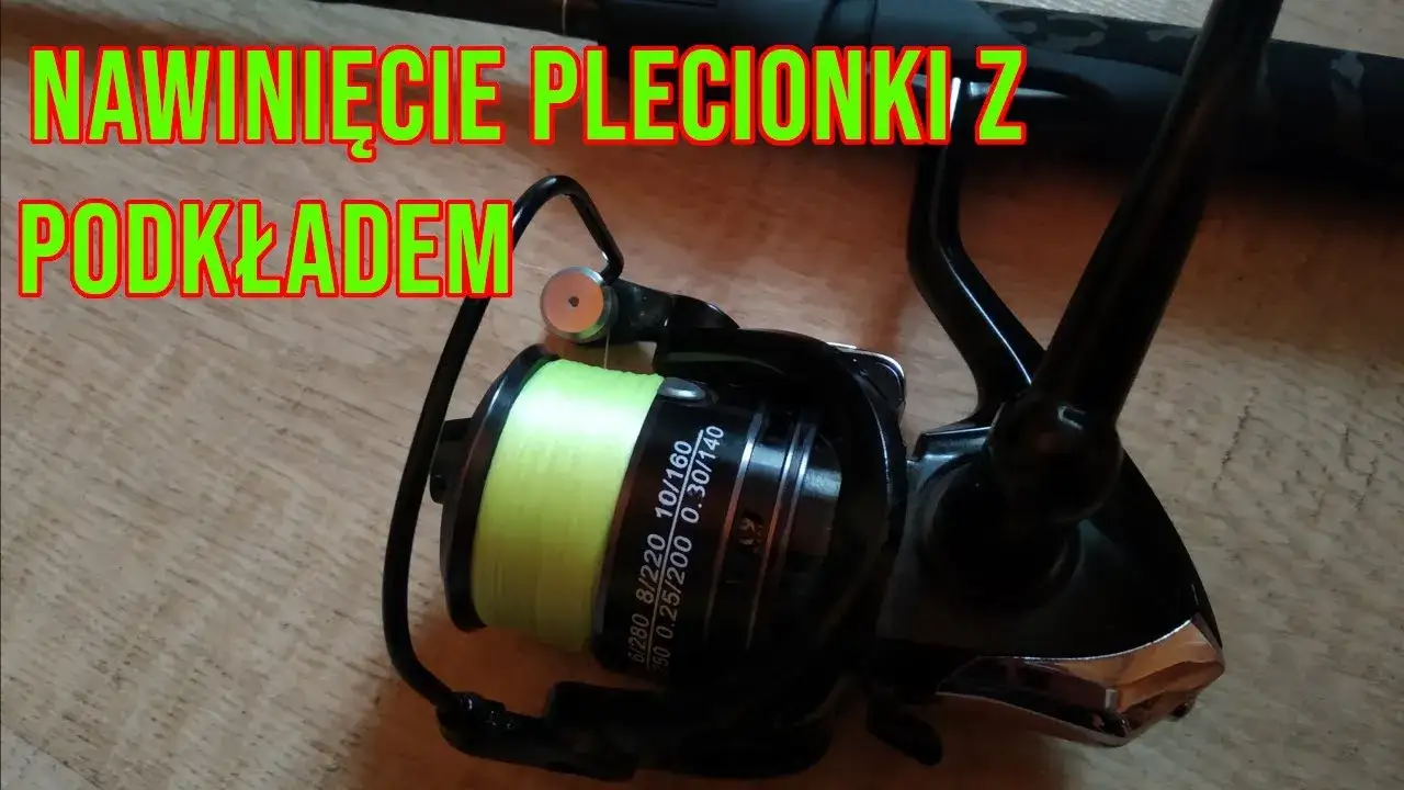 stanowisko do nawijania plecionki na kołowrotek